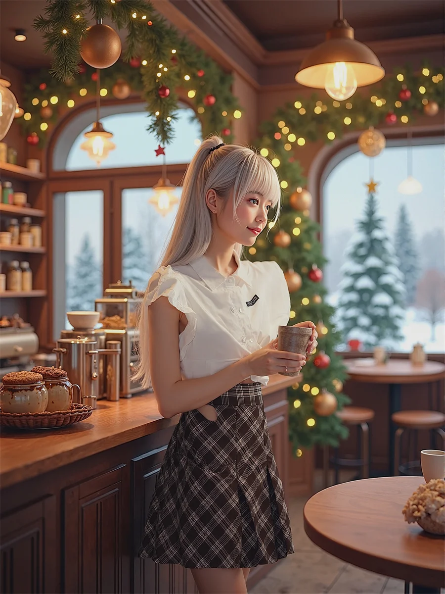 Plaid Empire Preppy Style Skirts For Woman Office Women Clothes Autumn Knit Midi Daily Minimalism Girl Ribbed Elasticity Stretch