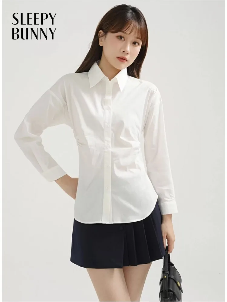 

Elegant Pleated High Waist Skirt A-Line Mini Skirt for Women Korean Style Button Design Short Skirt for Autumn Casual Outfits