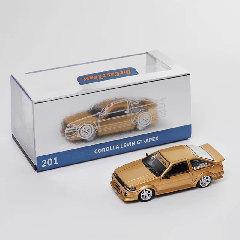 DCT 1:64 Corolla Levin GT-APEX AE86 Wide-body Modified Version