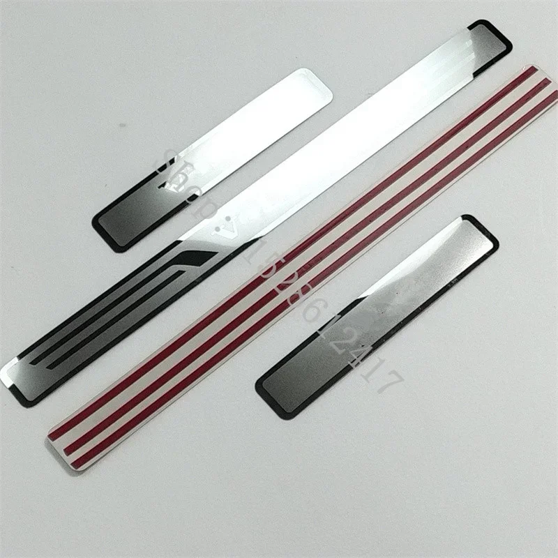 for Volvo  XC60 XC90 V90 V60 XC40 S60 Stainless Steel Sticker Door Sill Scuff Plate Guards Threshold Pedal Trim Car Accessories