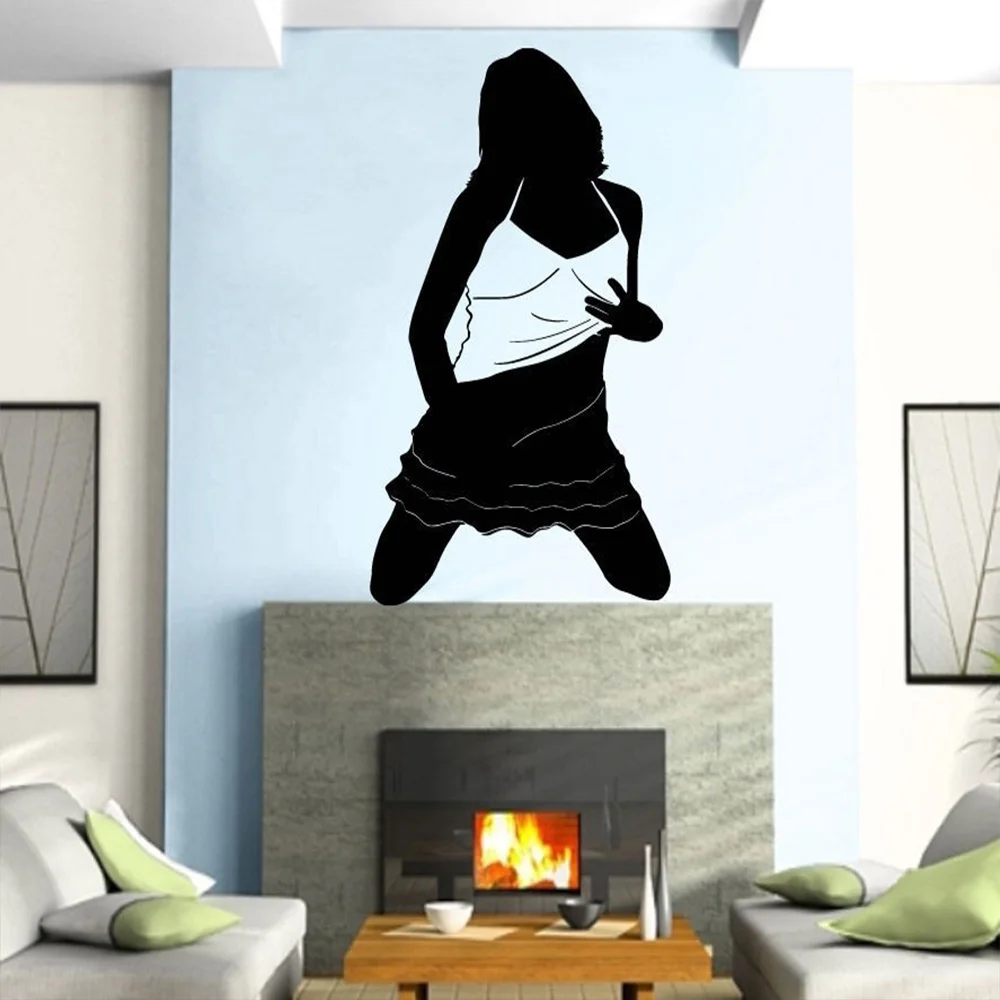 

Sexy Girl Wall Sticker Creative Living Room Bedroom Decoration Mural Art Decals Wallpaper Home Decor Poster Fitness Stickers