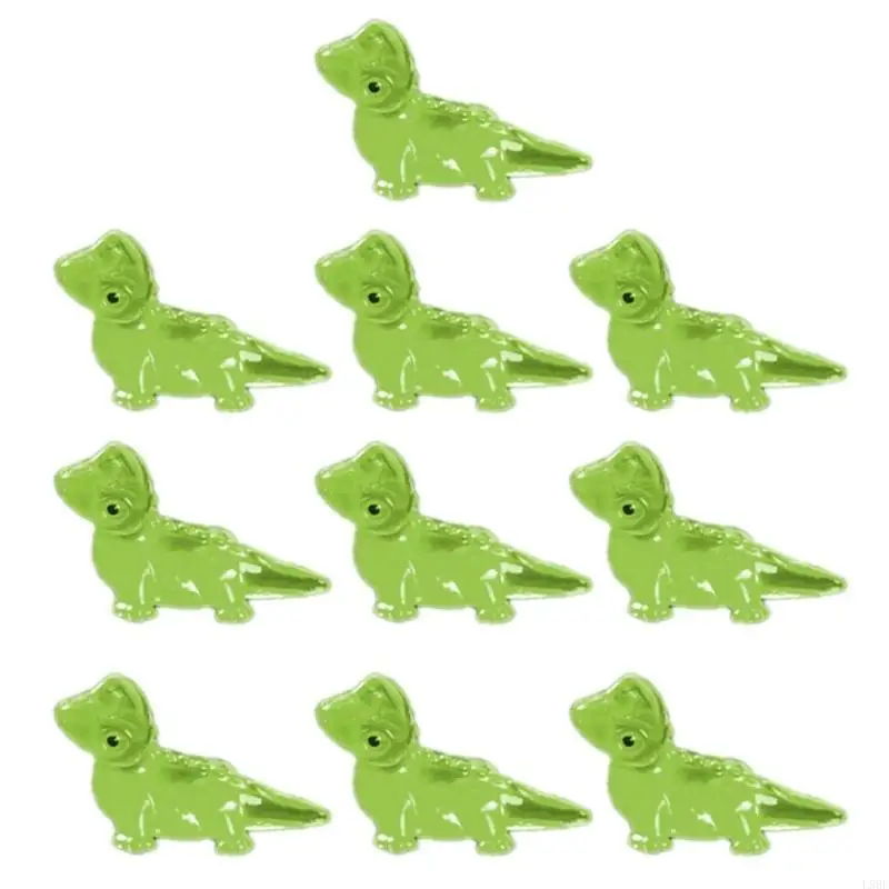 L9BE 10Pcs Mini Lizards Glowing in Dark Figurines DIY Accessories Miniature Animal Ornaments Garden Landscape Decoration