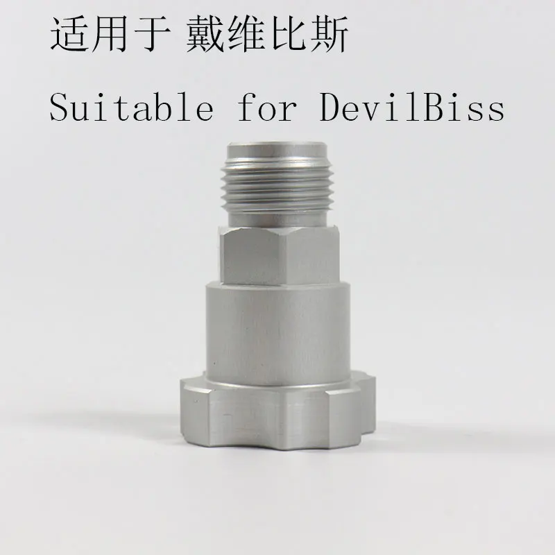 Spray Gun Connector Adapter is Suitable for SATA and Devilbiss No-clean Gun Pot Aluminum Alloy Disposable Gun Pot Accessories