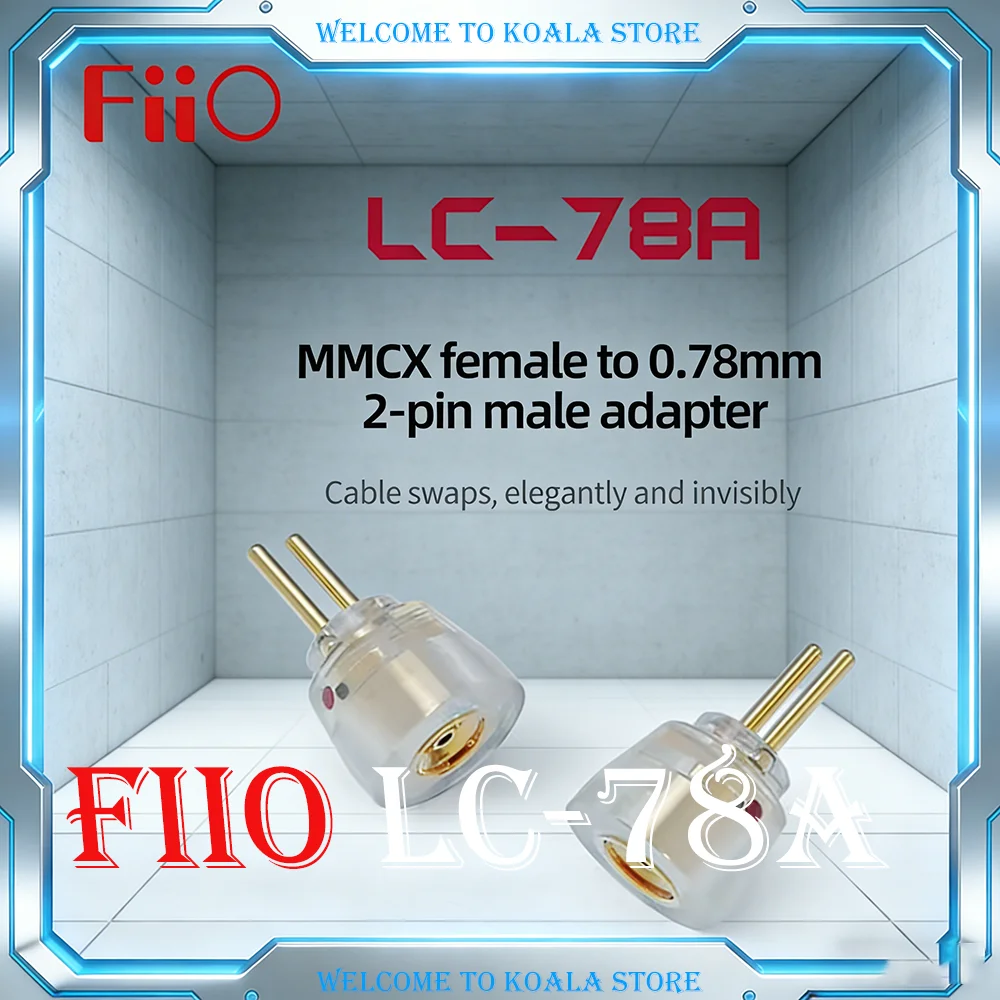 

Переходник FiiO LC-78A MMCX (женский) на 0.78 мм (2-контактный мужской) для наушников, настраиваемый, с низкой задержкой, для моделей FD11, FH11, FH3