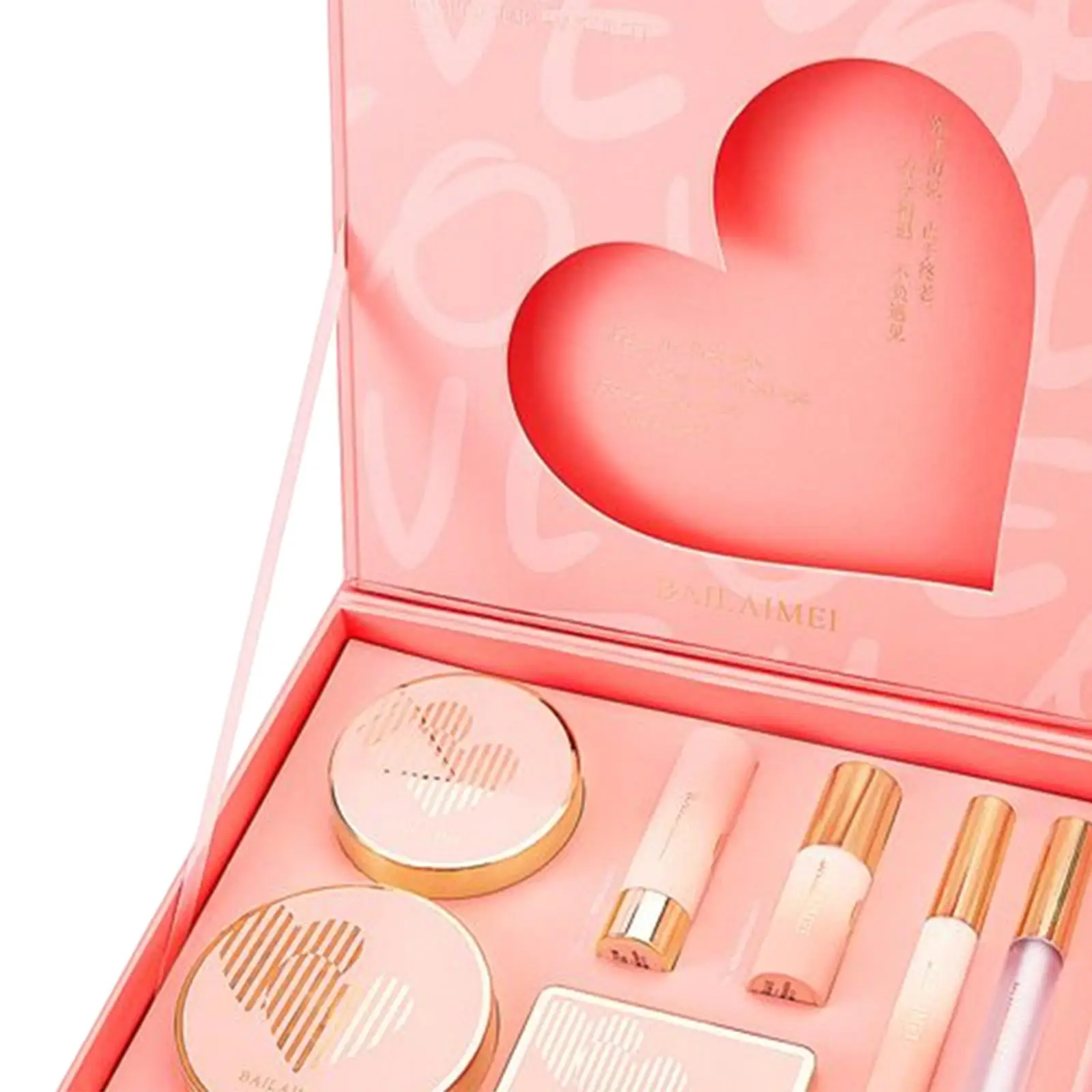 Set regalo per trucco con tavolozza cosmetica completa da 9 pezzi, fard, tanabata, San Valentino