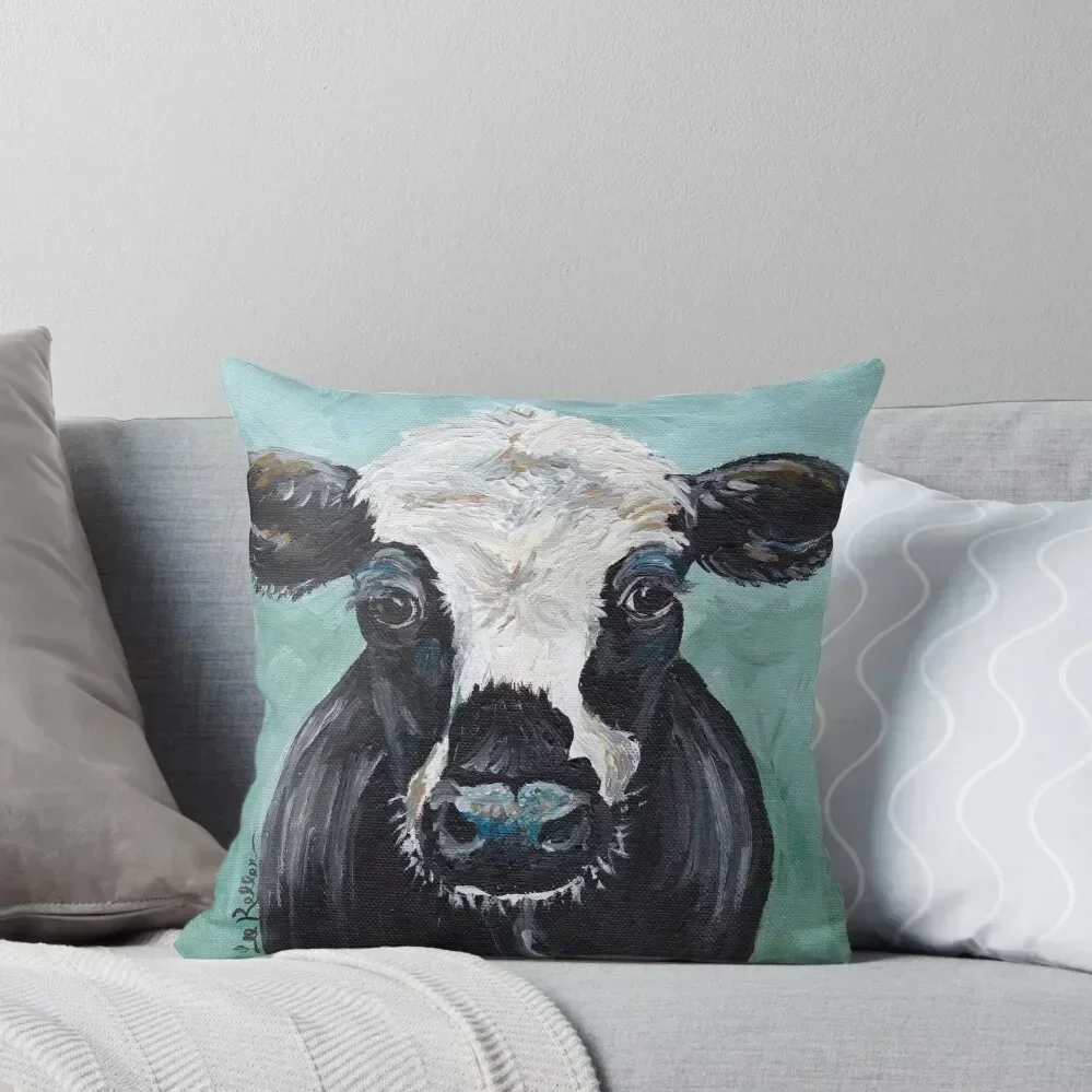 Cow art, cow print Maybelline Throw Pillow Cusions Cover Covers For Sofas Plaid Sofa christmas decorations for home 2025 pillow