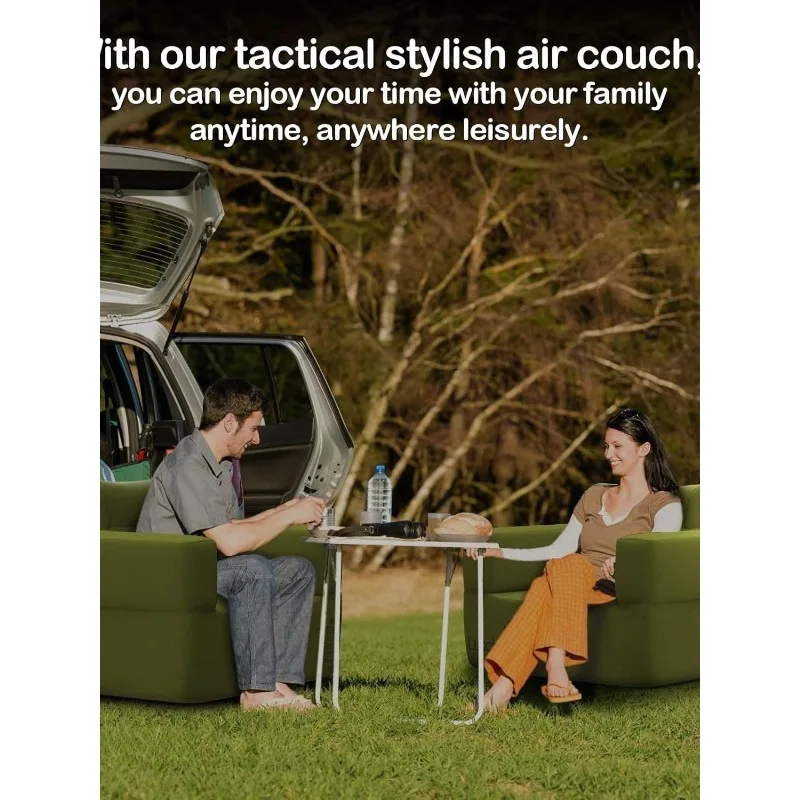 Divano ad aria automatico di lusso moderno Divano gonfiabile portatile multifunzionale Pompa incorporata pieghevole per la camera da letto di casa all'aperto 