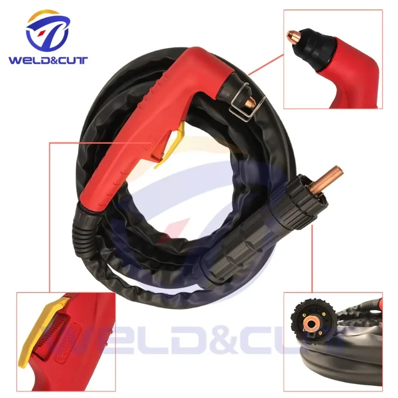 Trafimet Series S45 Gas Cooled 5m CNC Plasma Cutting Gun Torch With All Consumables Parts