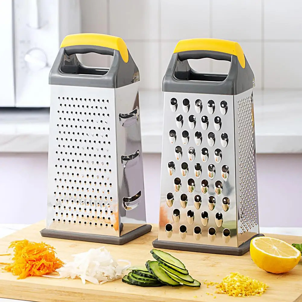 4-Sided Grater Boxed Vegetable Cutter Stainless Steel Professional Cheese Grater Sharp Fruit Tool Planer Knife Kitchen Gadgets