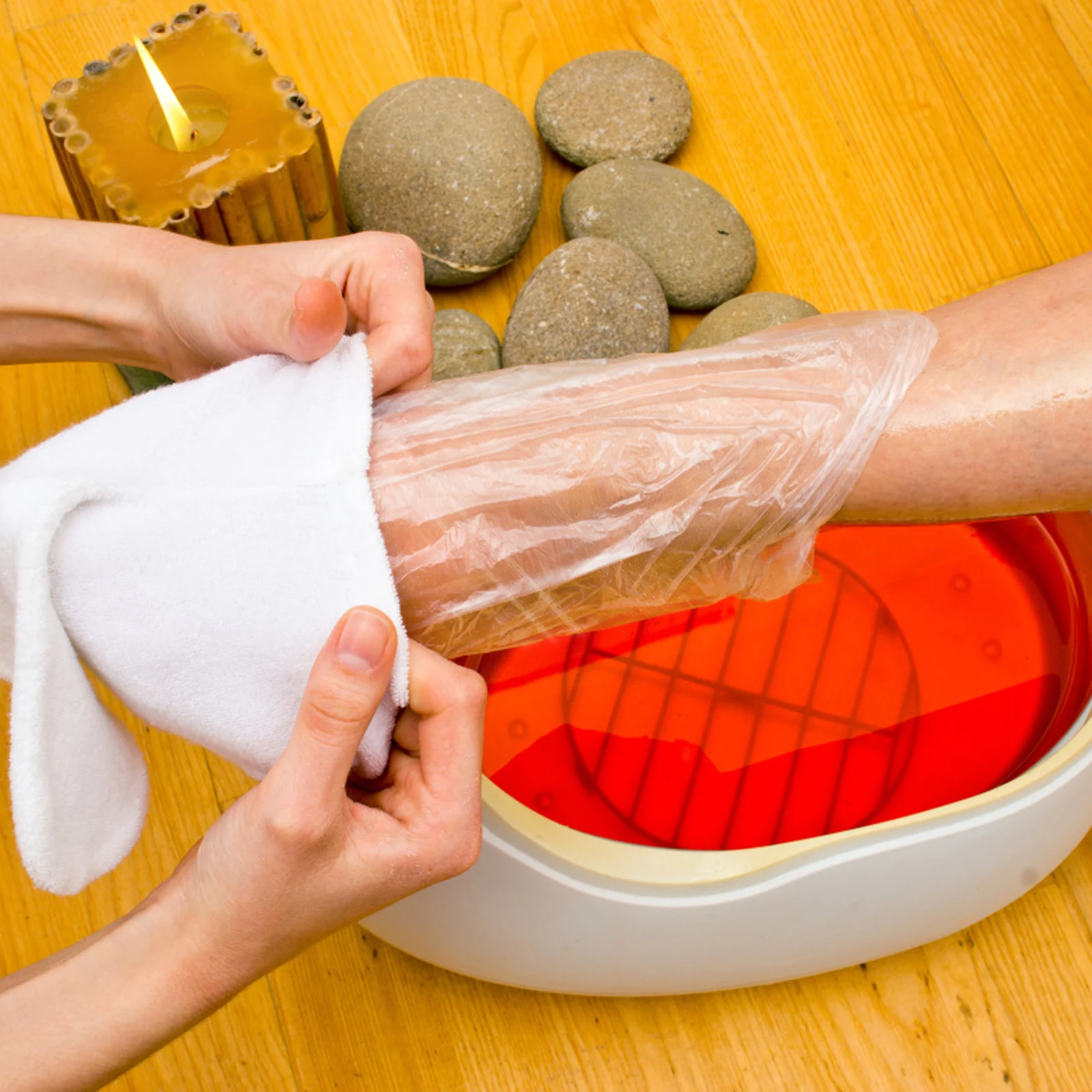 

200Pcs Disposable Transparent Foot Covers Premium Pe No Odor Large Size for Home Beauty Salon Spa Therapy Disposable Foot Cover