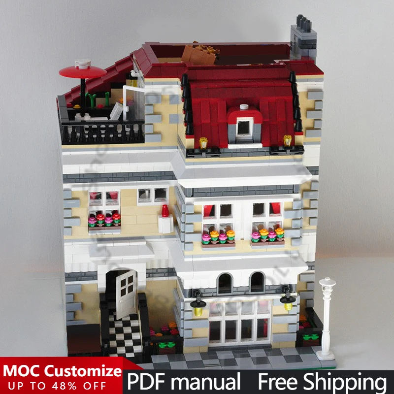 

Конструктор из 3569 деталей: Модульный дом-трансформер MOC, креативный дизайн, простой сборка, подарок для мальчика на праздник