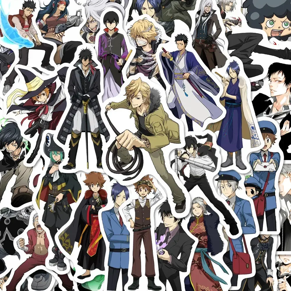 Katekyo Hitman Reborn Sticker Anime Goods Sawada Tsunayoshi Hibari Kyoya Stickers Phone Case Decor School Supplies Stationery