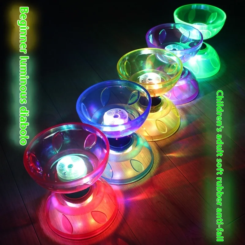 Luminous Soft Rubber Jianzi Toy For Kids And Elderly Elementary School Students Pulling Bell Outdoor Fun And Sports