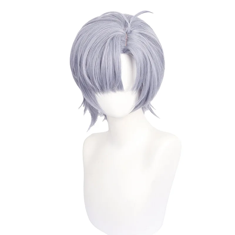 Peruka Mr. Love: Queen's Choice Lingxiao Lingxiao COS, imitacja skóry głowy, mieszane kolory, krótka peruka