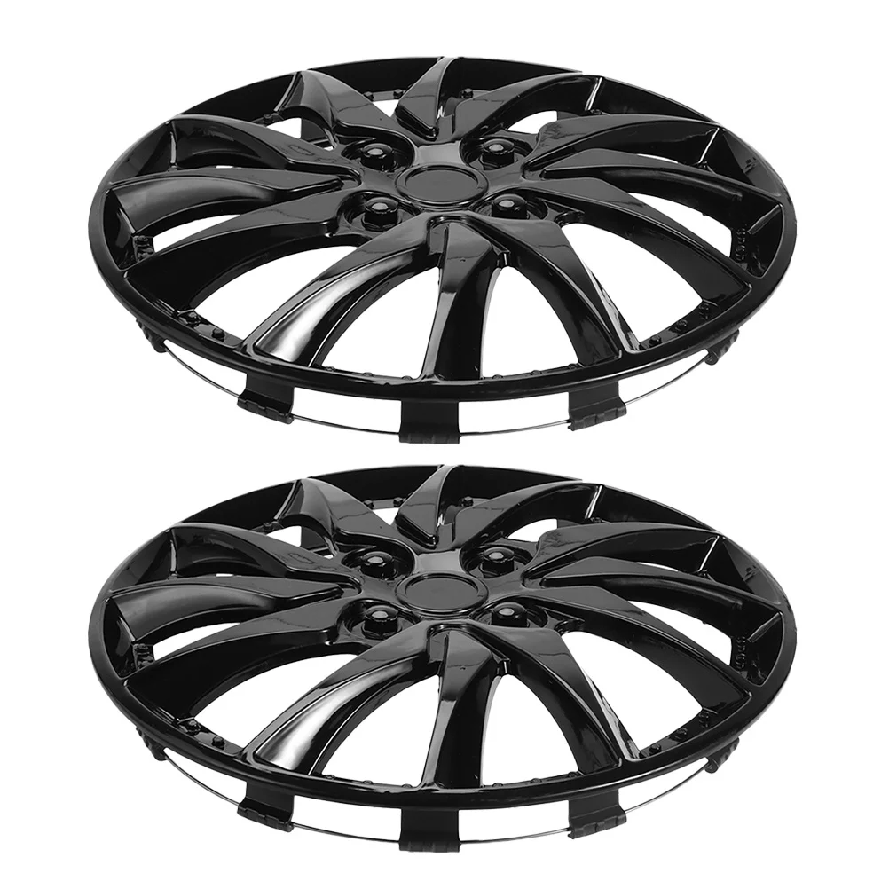 2 قطعة 14 بوصة قبعات محور عجلات لسيارة ديكور محور يغطي السيارات قوي خفيفة الوزن مقاومة للصدأ سهلة التركيب واسعة #5