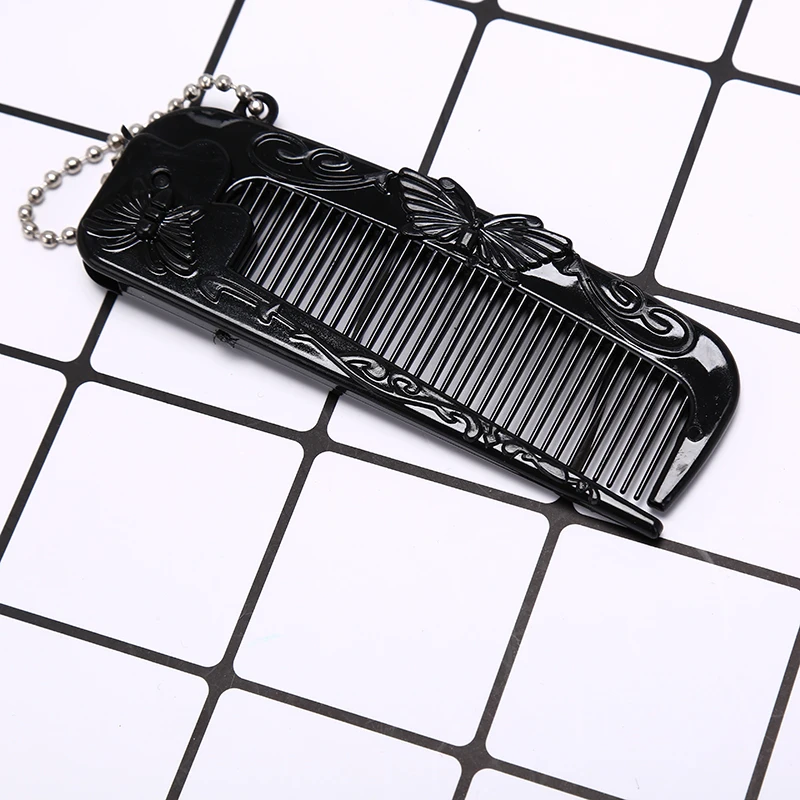 หวีแปรงหวีผมแบบพกพาหวีนวดแบบพับได้หวีเก้าอี้ป้องกันไฟฟ้าสถิตย์