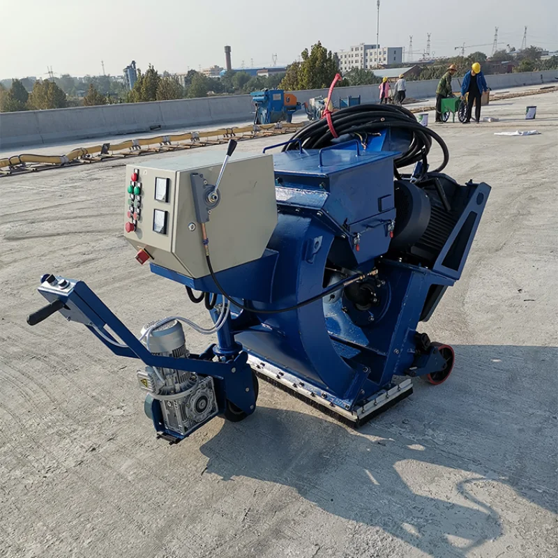 2023 High Efficiency Concrete Surface Shot Blasting Machine Road Cleaning Floor Small Driveways Shot Blaster with Vacuum Cleaner