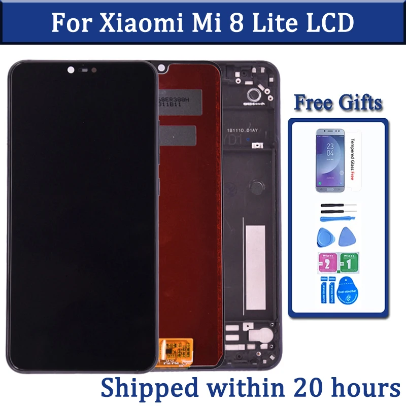 

ЖК-дисплей для Xiaomi Mi 8 Lite, сенсорный экран, дигитайзер, панель для Xiaomi Mi 8 Youth Mi 8X, дисплей, запасные части