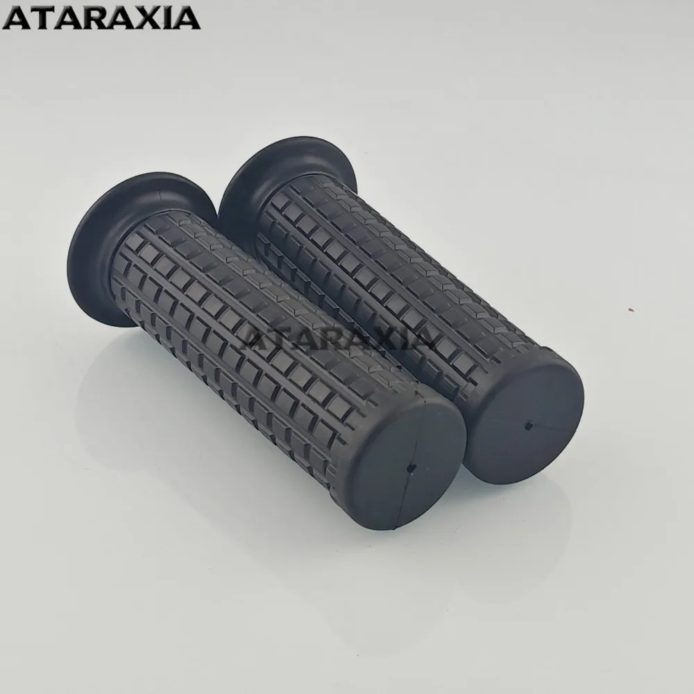 Cafe Race Motorcycle Handlebar Grip Retro Rubber Handle Bar Non Slip Unviersal Vintage Grip 22MM 7/8" handlebar cafe racer moto view 3