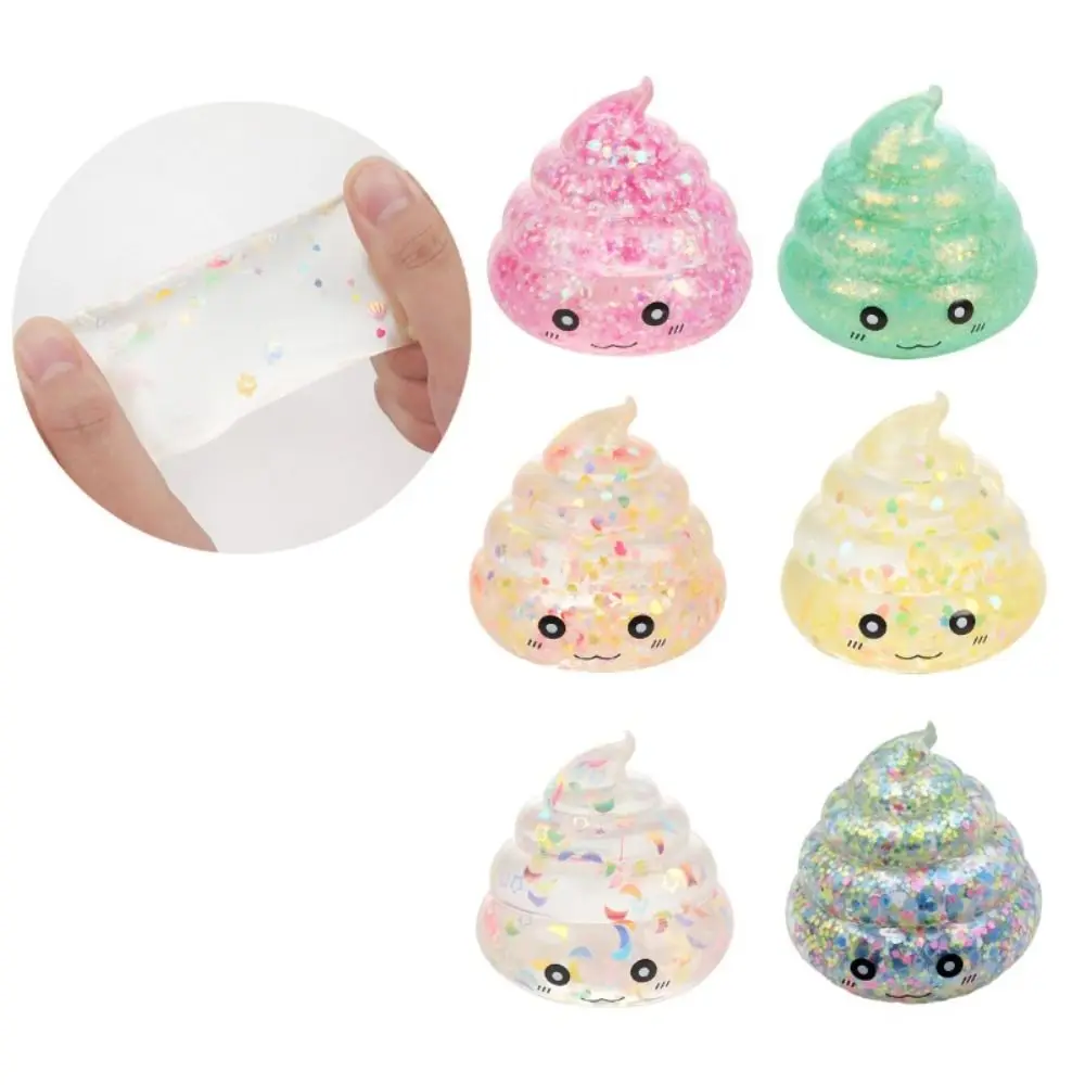 Magic Slow Rebound Poo Maltose Pinch Gift Blingbling Poo Squeeze Toy Soft Relief Relax Toys