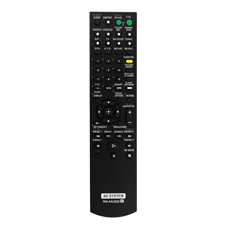 Replace RM-AAU022 Remote for Sony Home Theatre System STR-DG520 STRKM7500 HTDDWG700 HT-SF2300 STR-KS2300 HT-SS2300