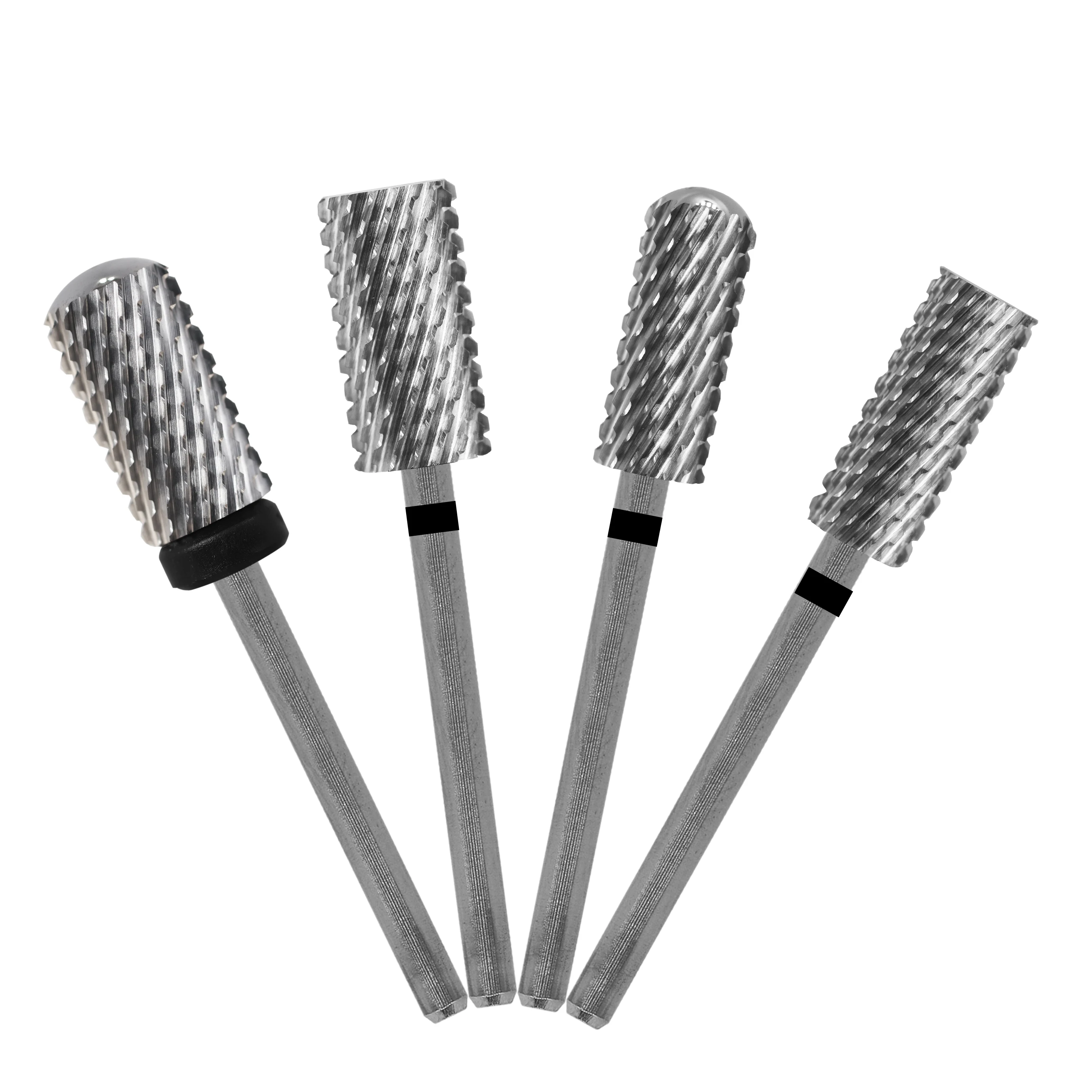 Gelak xc-ネイル用ドリルビット,大,小,丸,フラットバレル,ハードゲル,カーバイド,リムーバー,マニキュアツール,4種類の形状,最高品質