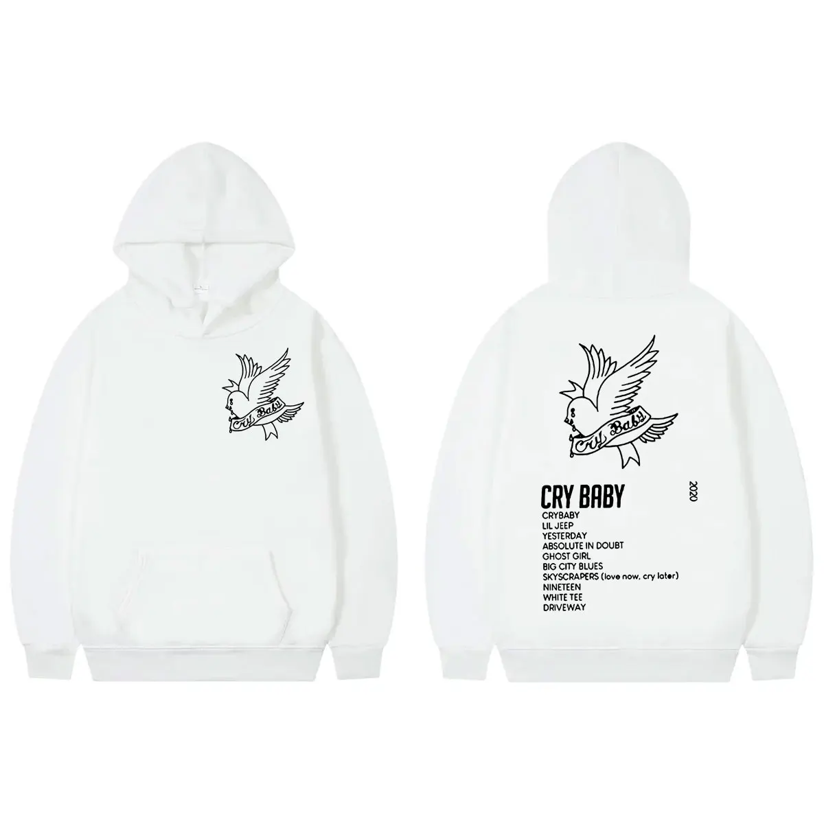 

Rapper Lil Peep Album Double Sided Print Hoodie Men Women Harajuku Hip Hop Oversized Pullovers Fashion Casual Hooded Sweatshirts