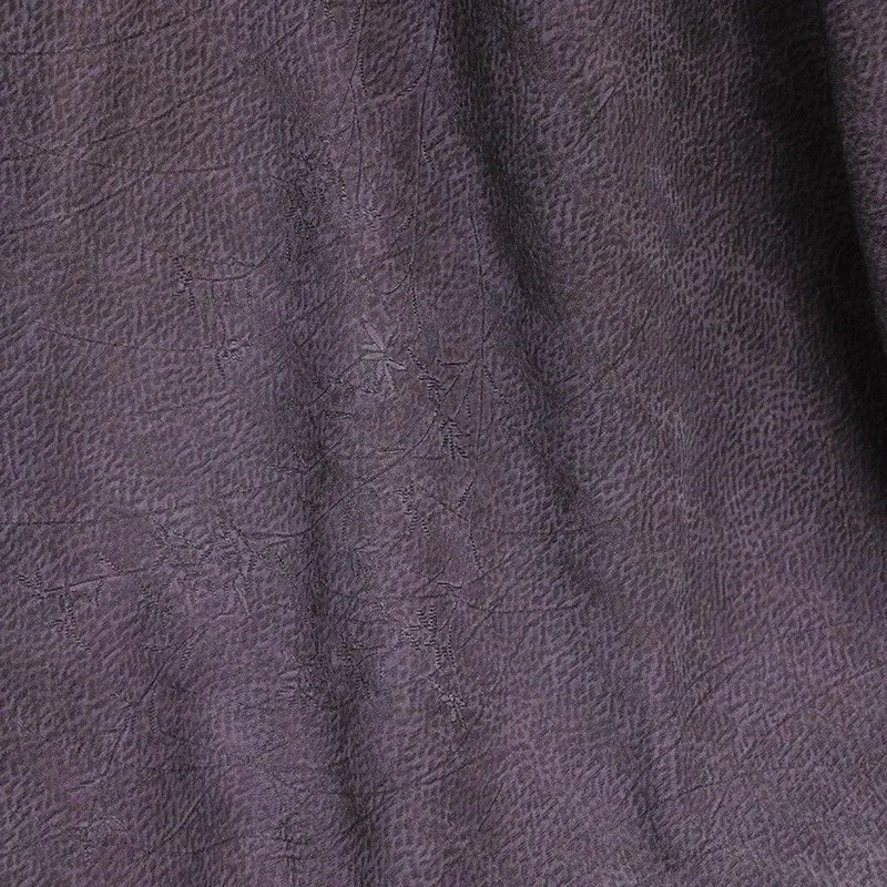 

Grass pattern dirty purple silk jacquard fabric for cheongsam Hanfu and dress