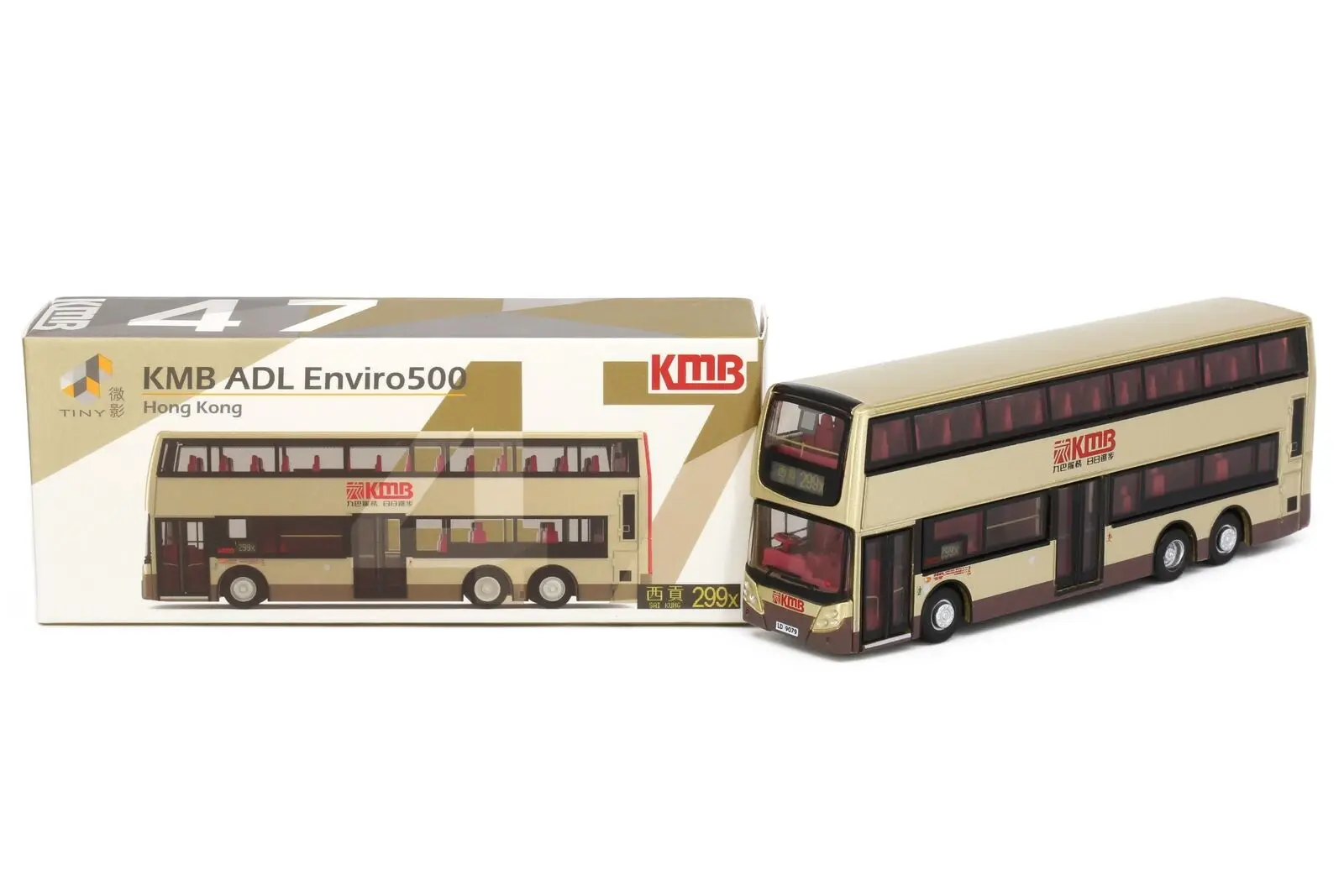 Tiny City Die-cast 1:110 KMB ADL Enviro500 (299X)  Bus DieCast Model Car Collection Limited Edition Hobby Toy Car