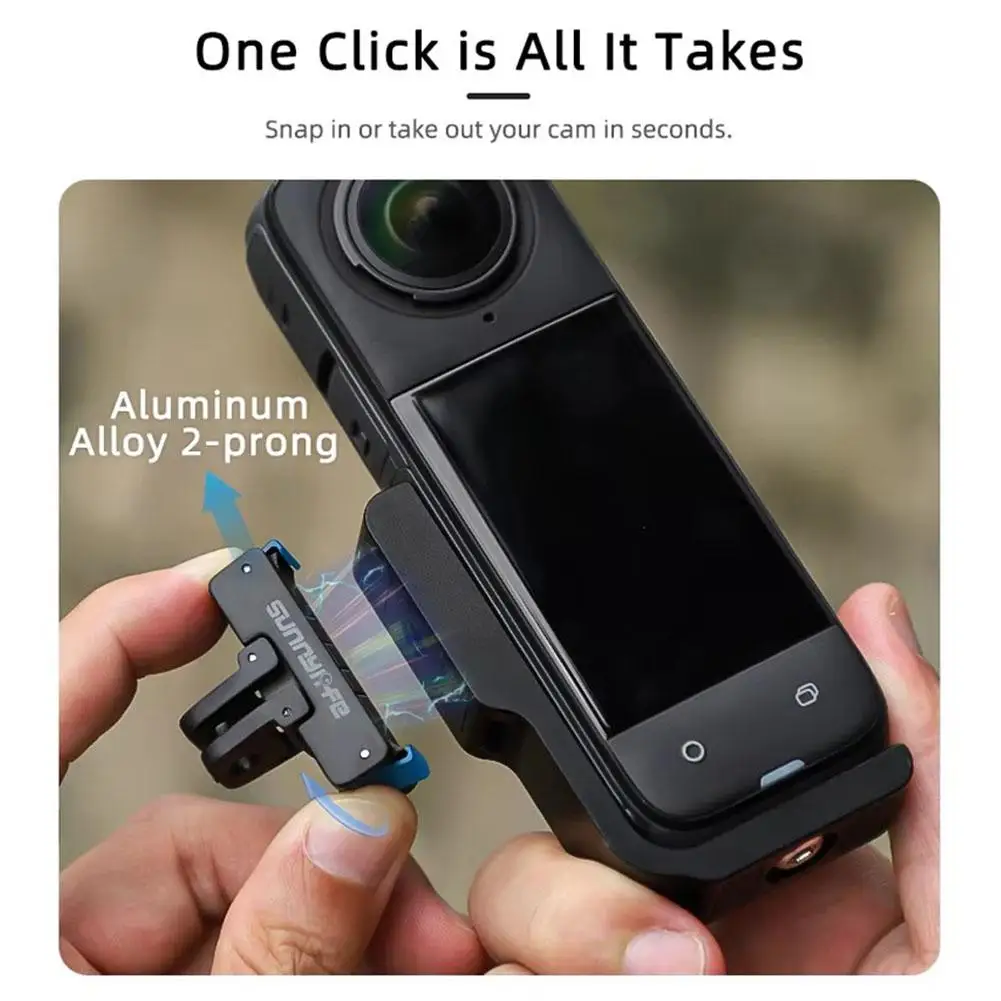 Magnetic Quick Release Bracket For Insta360 X5 L-Type Vertical-Horizontal Mount Adapter Base For Insta360 X5 Camera Accesso U1W6