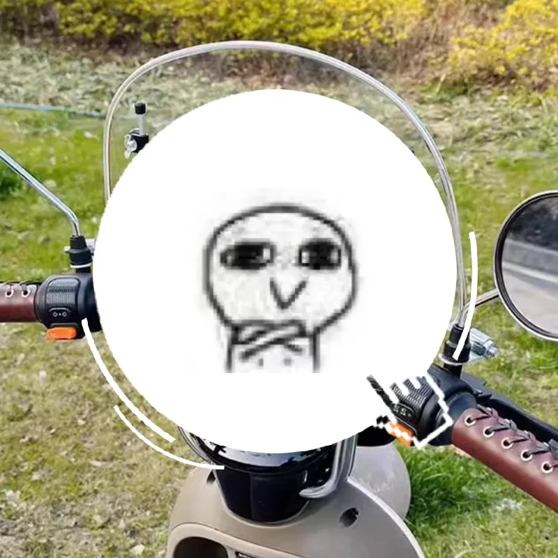 กระจกบังลมหน้ารถมอเตอร์ไซค์แบบใส สำหรับรถไฟฟ้ารุ่น Roman Holiday