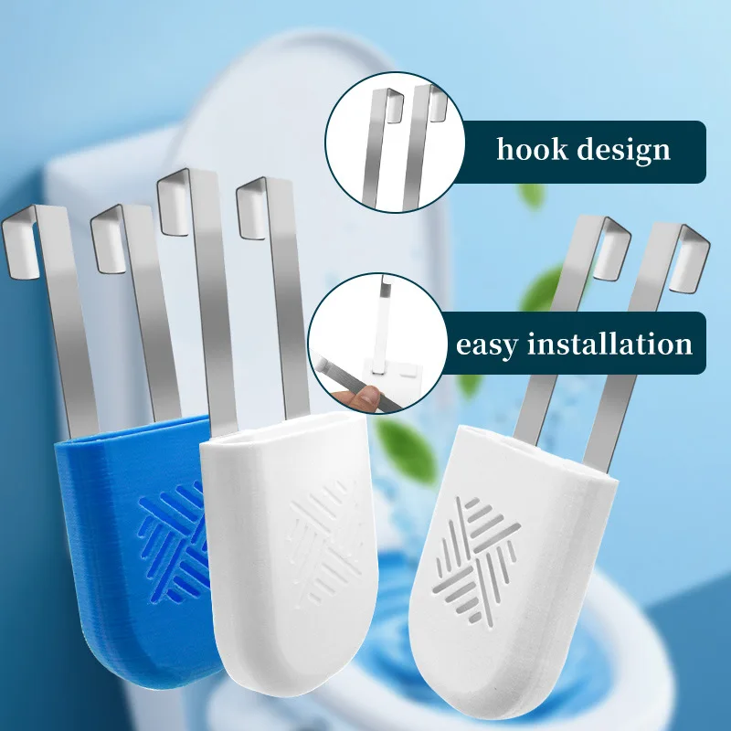 Toilet Tank Cleaning Tablet Holder Household Bathroom Kitchen Fixed Storage Bracket For Sanitary Cleaning Tool Placement