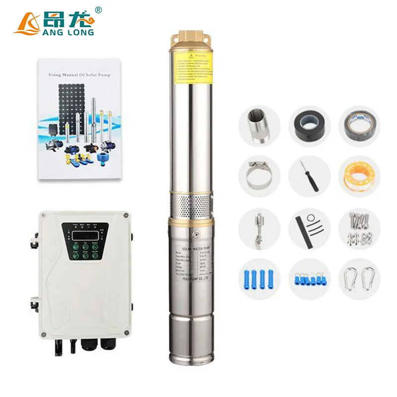 Dc Deep Well Solar Borehole Agricultural Water Pump High Flow Solar Water Pump