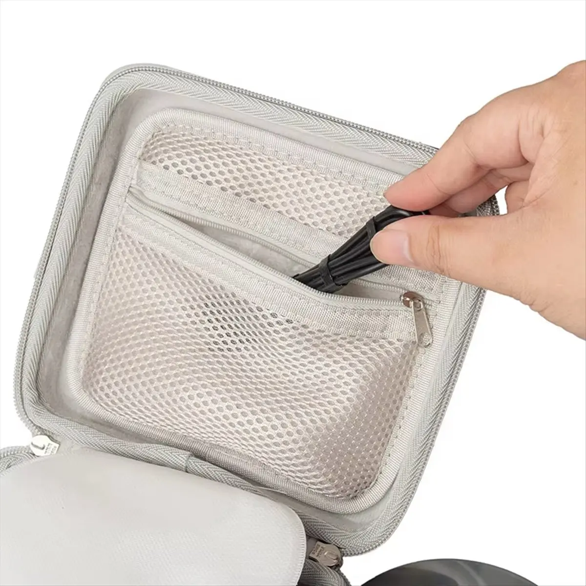 

External Optical Drive + CD-ROM Storage Bag PU Multifunctional Storage Case Organizer Bag Black