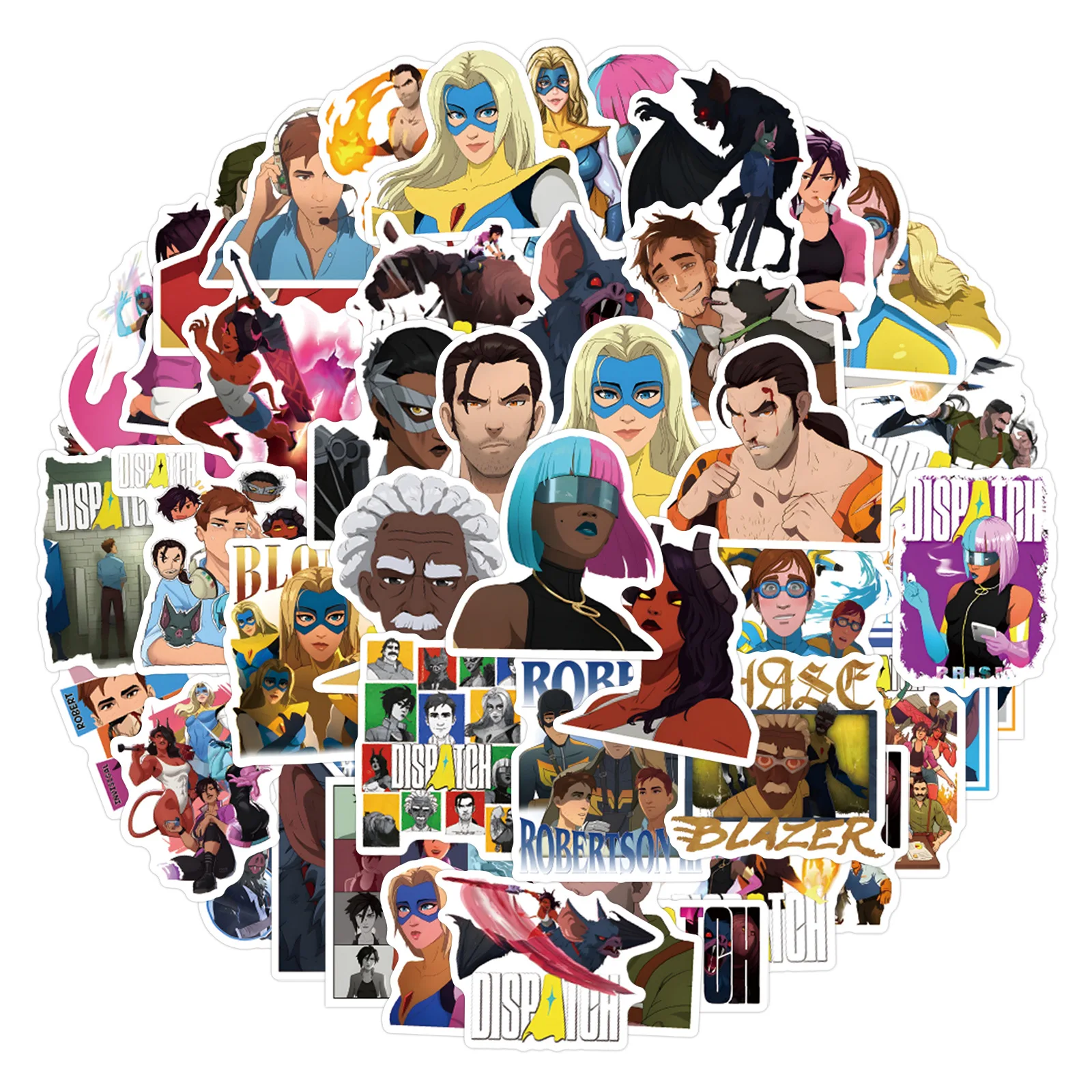 55 قطعة من ملصقات الإرسال الشارات للهاتف المحمول والكمبيوتر المحمول وحقيبة التزلج DIY ملصقات جمالية كرتونية