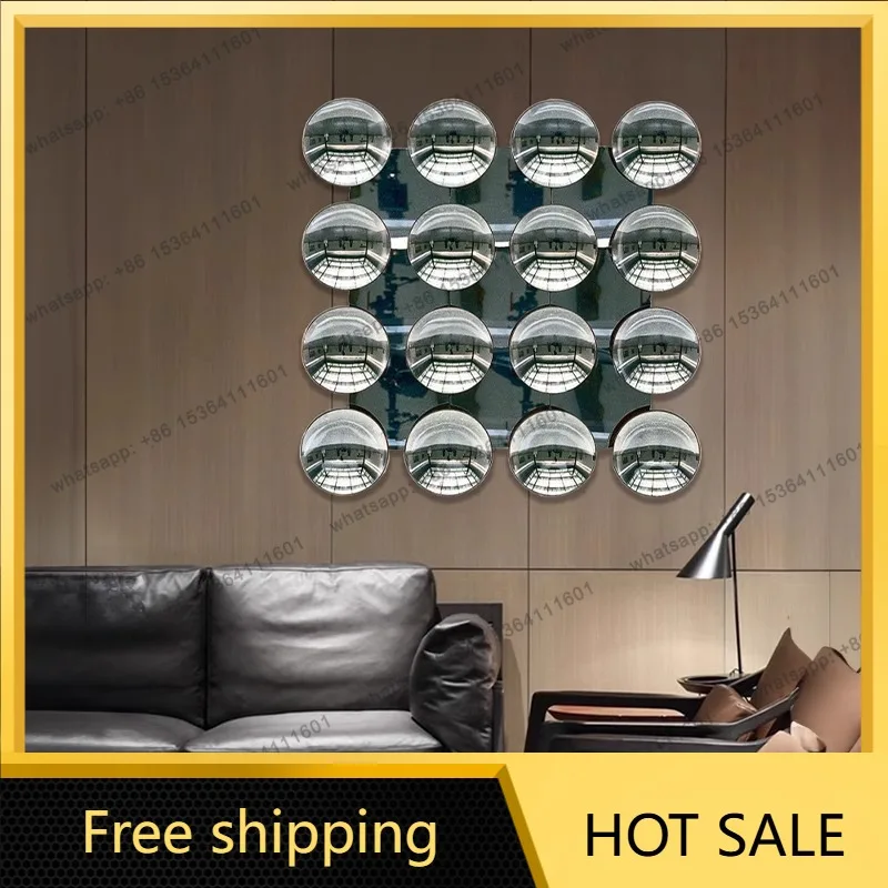 LJY abstract acrylic concave-convex mirror sample hanging painting minimalist light luxury