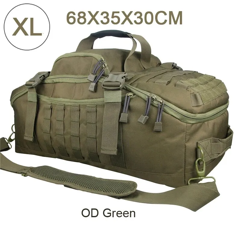 Mochilas de camping LQARMY 60L 80L Mochila táctica para hombres Mochila de escalada de viaje de senderismo Molle