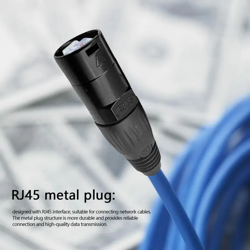 Aviation Connector Metal Panel Mount Rj45 Connector Ethernet Signal Adapter Socket Jack For Home Industrial Outdoor Network