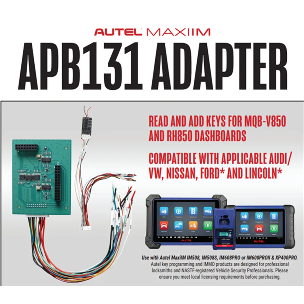 

APB131 Adapter Read IMMO Data from MQB-V850/RH850 Dashboard for IM508 IM508S IM608 IM608 Pro