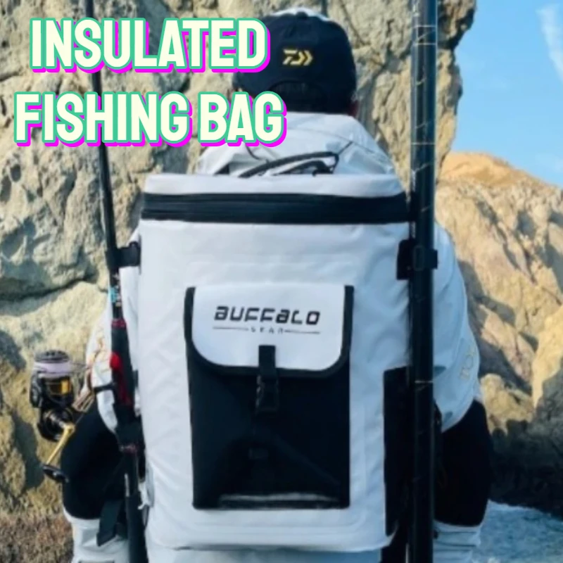 Sea Fishing Portable Backpack Scratch-resistant Large Capacity Insulated Bag Multi-functional Lightweight Outdoor Tackle Bags