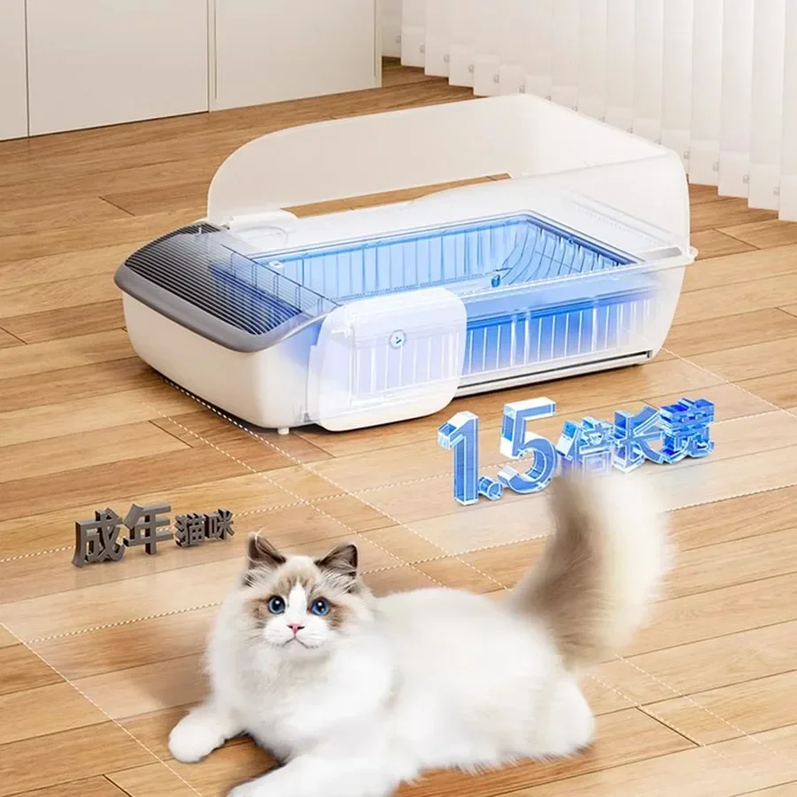 Big Size Covered Cat Litter Box Home Sifter Automatic Cat Litter Box House Large Self Cleaning Modern Arenero Gato Cat Toilet