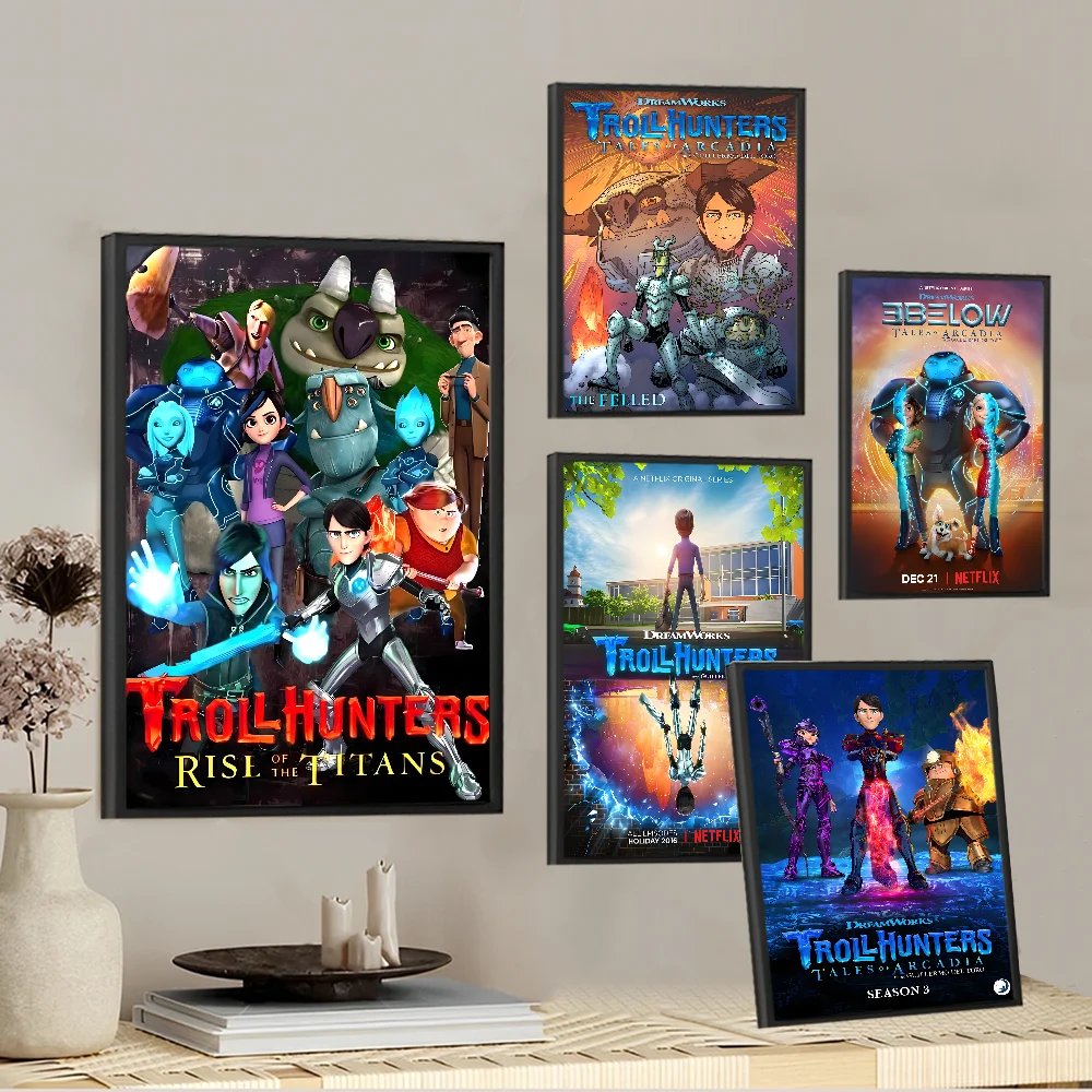 Anime Trollhunters Good Quality Prints and Posters Vintage Room Bar Cafe Decor Home Decor