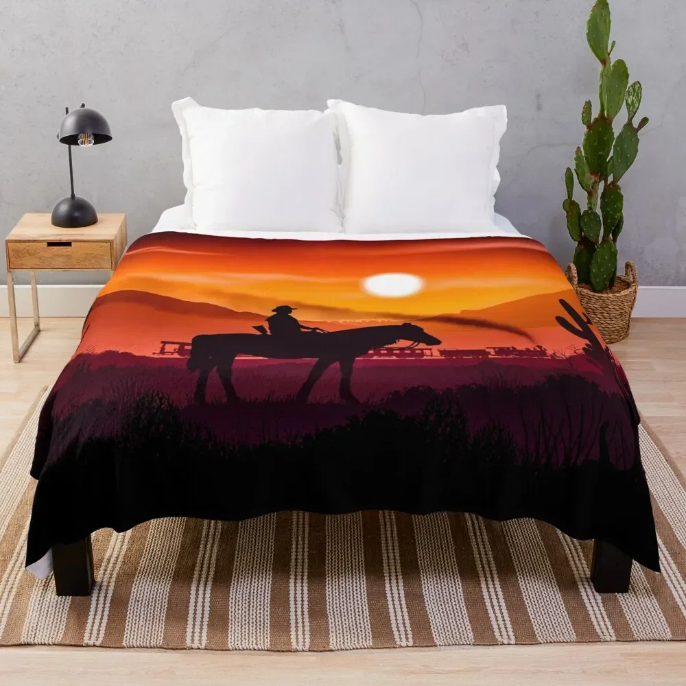 

Cowboy Throw Blanket blankets ands Plush Thermals For Travel Blankets