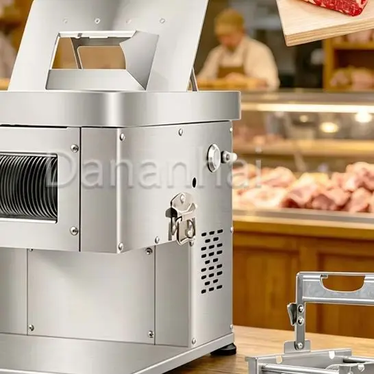 

2026 Commercial Vertical Meat Slicer Vegetable Dicer Machine for Kitchen Food Preparation Fresh Cutting Tool