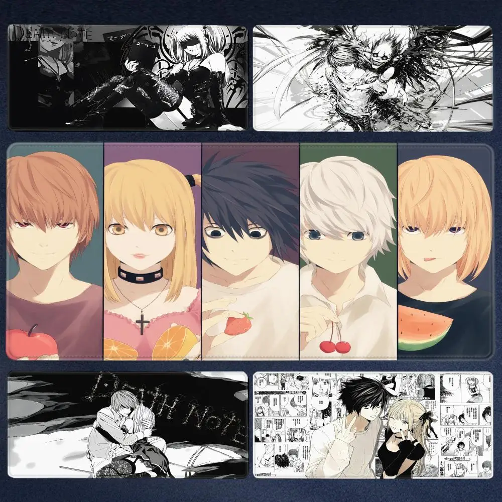 

New Misa Amane Light Yagami Desk Mat Death Note Anime Mousepad Computer Gamers Lock Edge Mouse Pad Gaming E-sports Keyboard Pads
