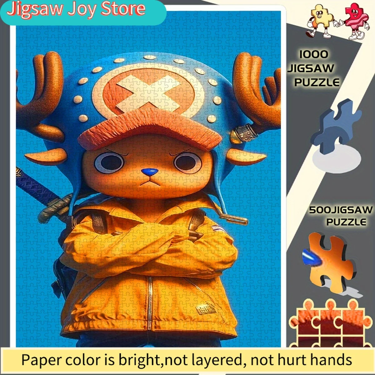 

Trendy and Cool Luffy Makes a Bold Entrance, the Perfect Choice for Frameless DIY Enthusiasts. Paper Jigsaw Puzzle - Education