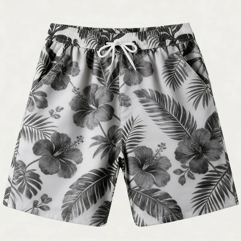 Men's Artistic Elegant Vintage Lush Ethnic Coastal Print Casual Shorts Casual Fashion For Daily Wear And Summer Outings