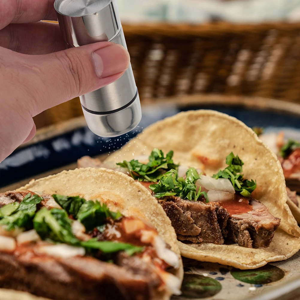 

s Spice Jar Multipurpose Salt Shakers Pepper Seasoning Container Kitchen Gadget Stainless Steel Condiment Bottles Sugar Storage