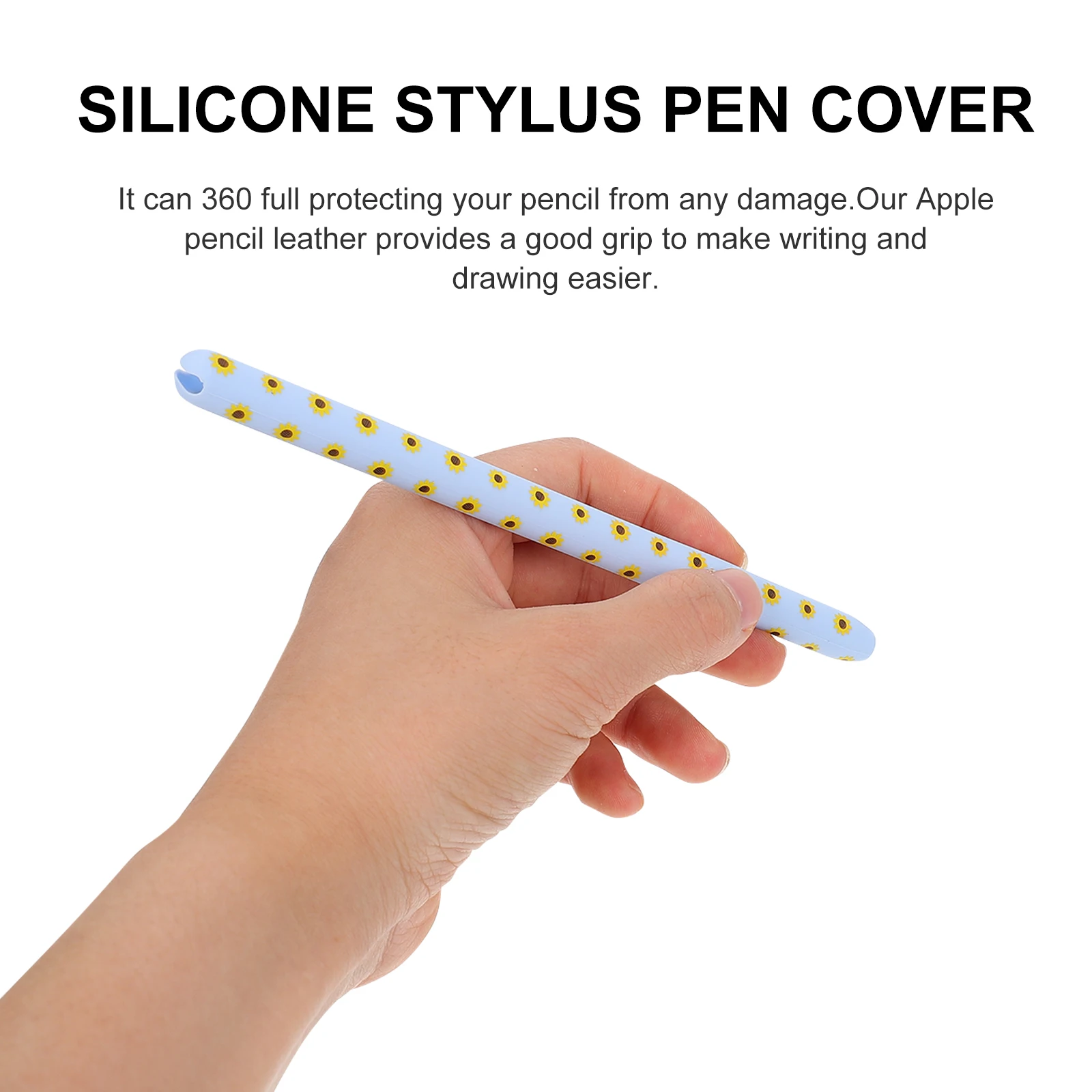 

Stylus Cover Silicone Anti-Slip Body Protective Case Gold Thickness Damping Design Anti-Sweat Touch Pen Cap for