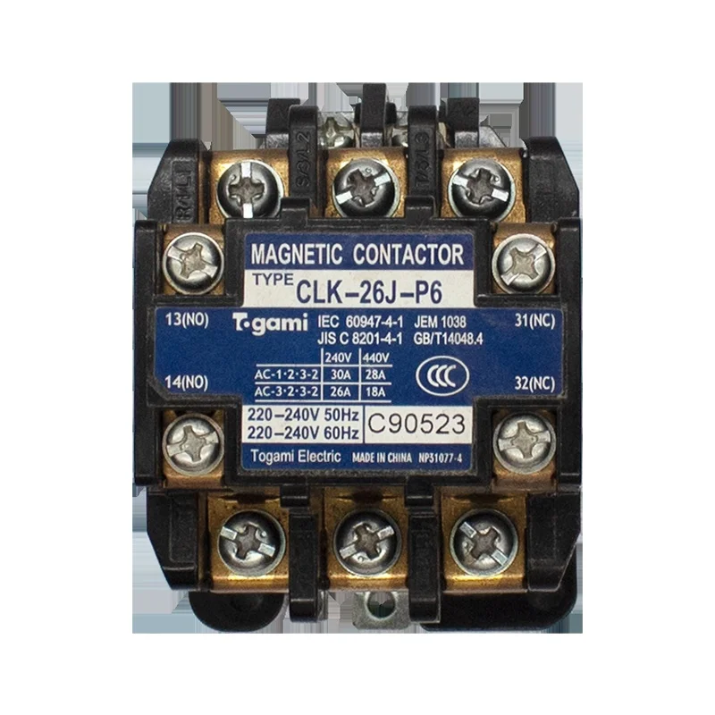 

Daikin Air Conditioning Togami Magnetic Contactor Prat Number 131408J Model Clk-26J-P6 AC220V-240V New and Original In Stock